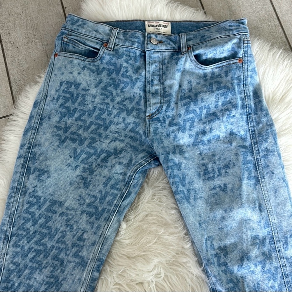 Zadig & Voltaire Blue Straight Leg Jeans
